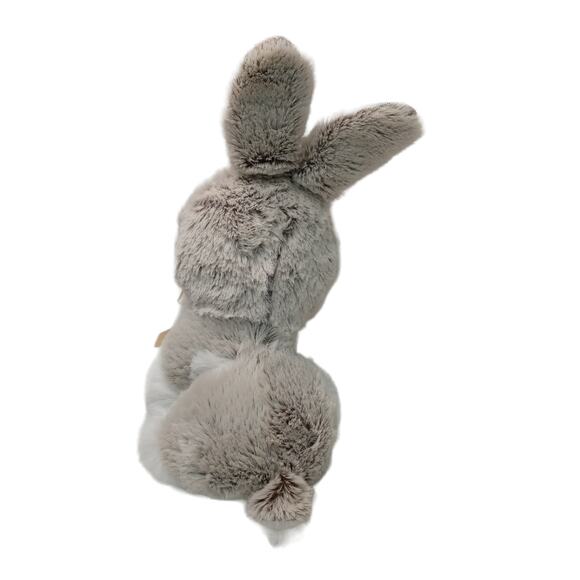 Vintage Plush Bunny Rabbit Toy Brown Iridescent Ears Stuffed Animal Hong Kong - Picture 5 of 11